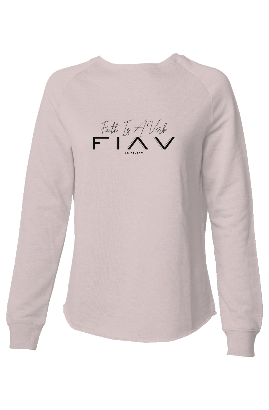 Womens Lightweight Wash Sweatshirt - blush