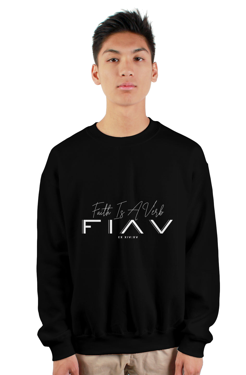 gildan heavy crewneck sweatshirt - Black