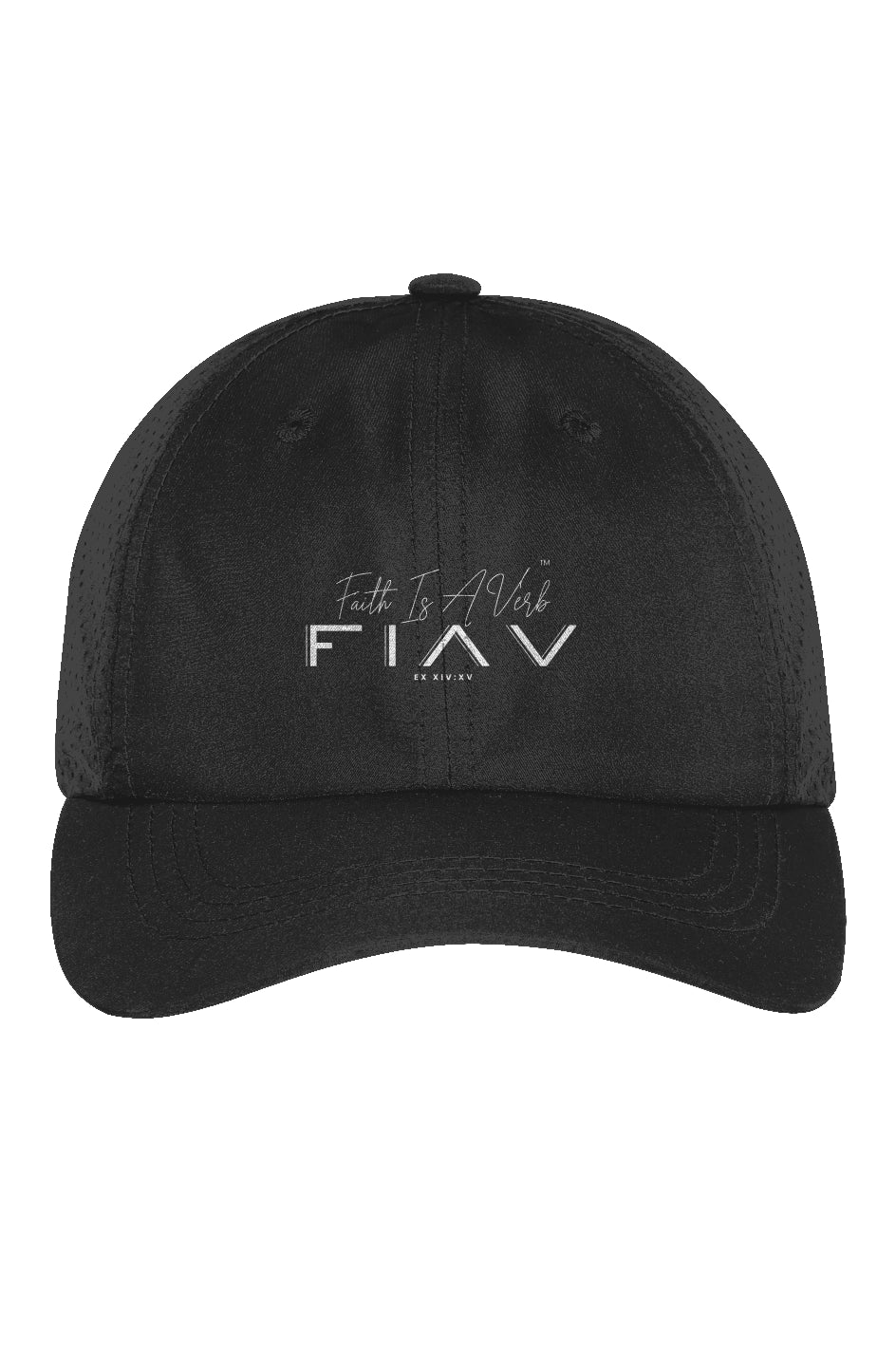 Faith is a Verb Logo - Performance Cap Black