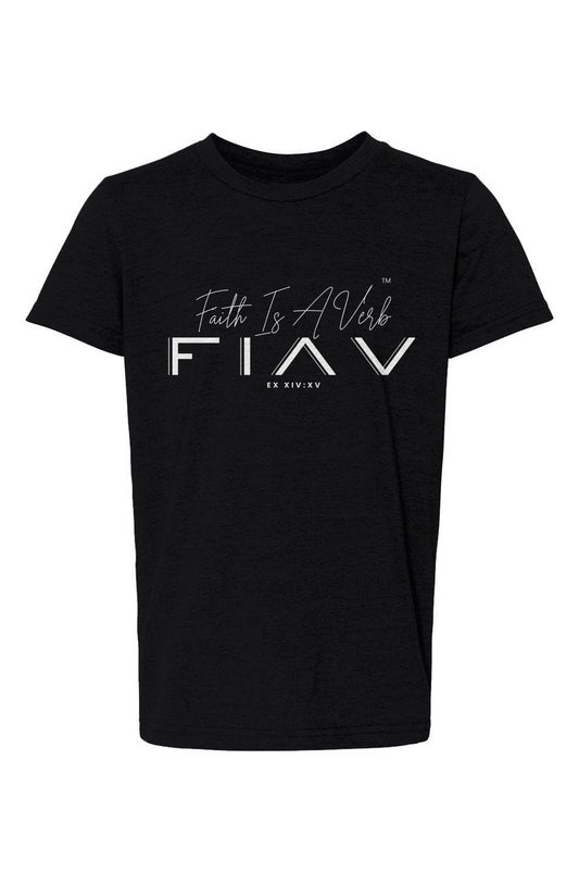 FIAV Youth CVC Jersey Tee - Black